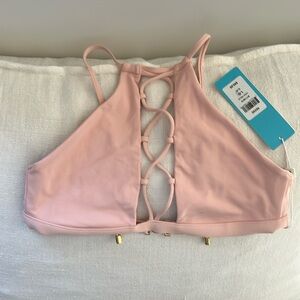 Beach Bunny NWT Pink Reese Top Size L